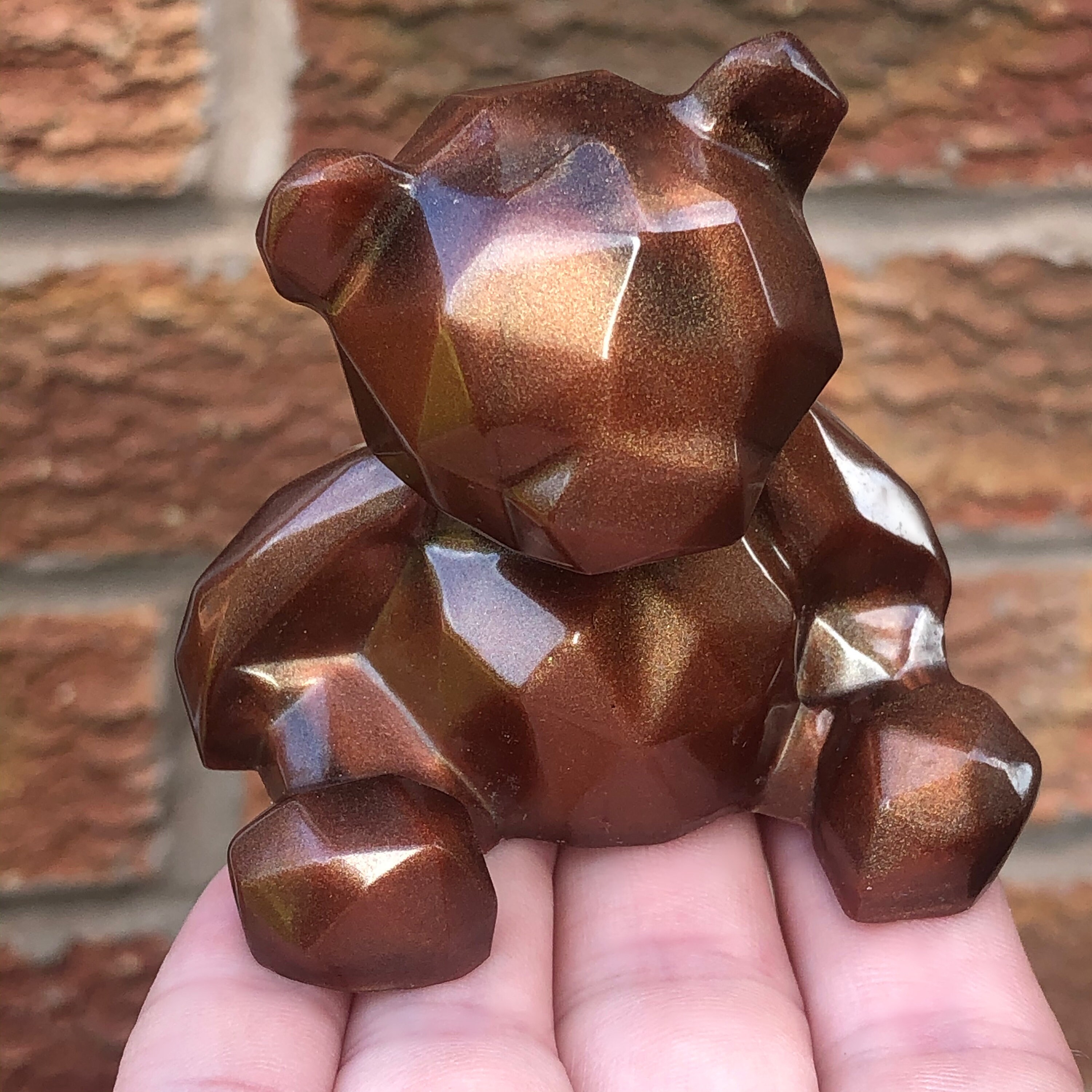 Bronze 3D resin bear made to order Etsy