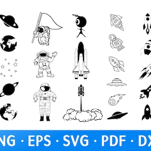 Espacio Svg, Archivos de corte Astronauta Svg, Imágenes Prediseñadas Espaciales, Espacio Ultraterrestre Svg, Luna Svg, Profesor de Ciencias Svg, Listo para imprimir
