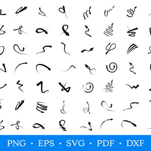 56 pijlen SVG-bundel, pijl borden Svg, handgetekende pijlen gesneden bestanden voor Cricut, pijl clipart, gebogen pijl Svg, pijl silhouet