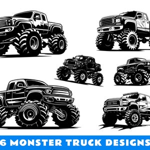Off Road Monster Truck Svg, Cutting Files, Instant Downloads, Car Svg, Monster Truck Cricut