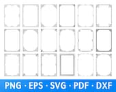 Floral Frame SVG Bundle, Vintage Ornate Frames (Digital Download)