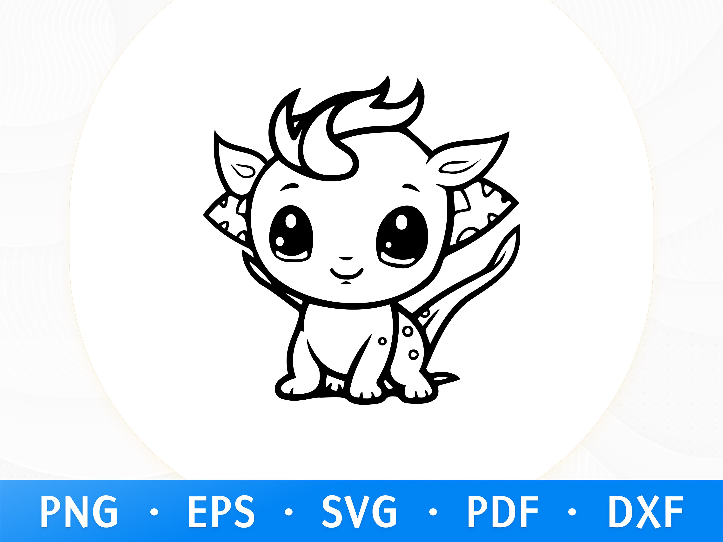 Cute Baby Dragon SVG Fantasy Dragon Svg Kid Dragon Svg - Etsy UK