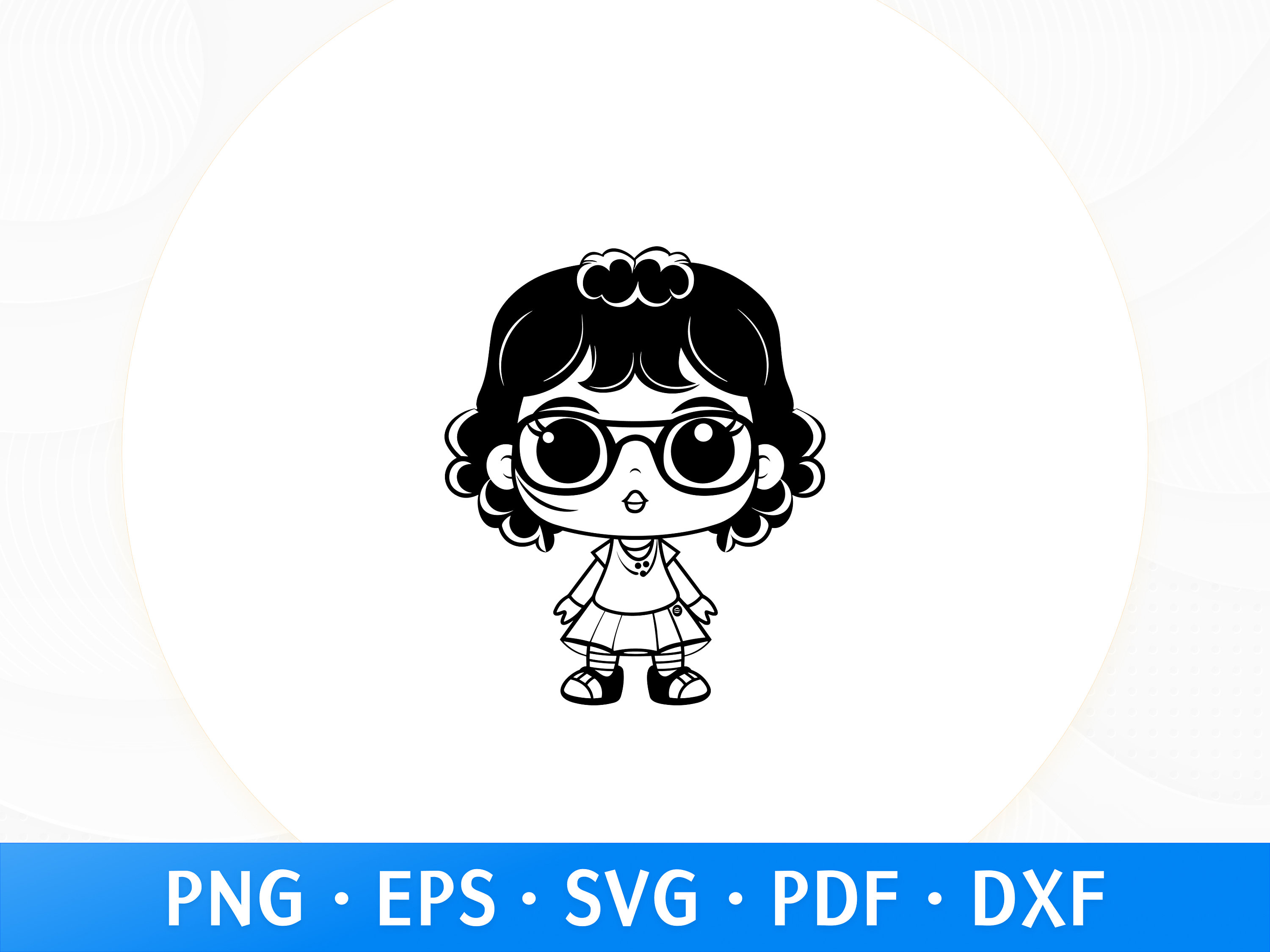 Little Baby Dolls Svg, Doll Silhouette Cut Files, Cute Girls Png, Cute ...