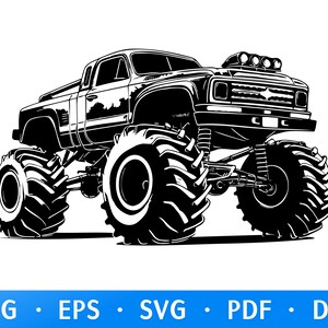 Monstertruck SVG, Monstertruck Geburtstagssvg, Monstertruck-Svg-Bundle, LKW-Svg, Off-Road-Svg, LKW-Svg Burthday, Vinyl-Datei