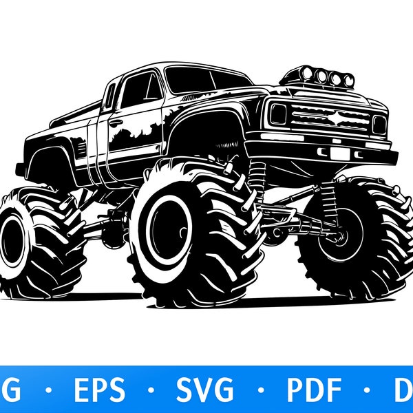 Monster Truck SVG, Monster truck birthday Svg, Monster truck svg bundle, Truck Svg, Off Road Svg, Truck Svg Burthday, Vinyl File