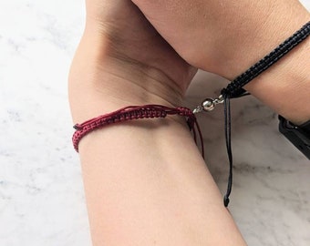 Armbanden voor koppels| Bijpassende armbanden| Magnetische armbanden| Vriendschapsarmband| Macramé geknoopte armband