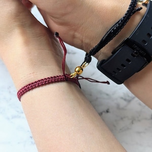 Couples bracelets| Matching bracelets| Magnetic bracelets| Friendship bracelet| Macrame knotted bracelet