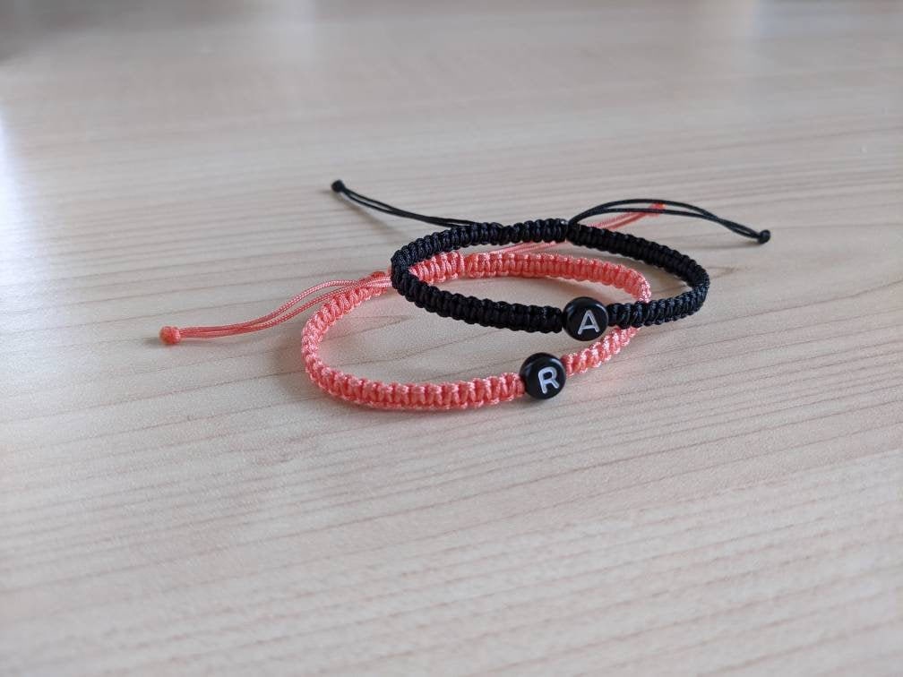 Couples bracelets| Matching bracelets| Initial bracelets| Friendship …