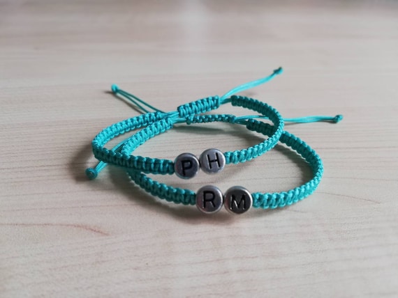 matching initial bracelets
