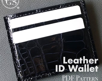 Minimalist Wallet Leather Template: Simplify Your Carry with This Refined DIY Leather Pattern - Leather Pattern PDF for Instant Download!