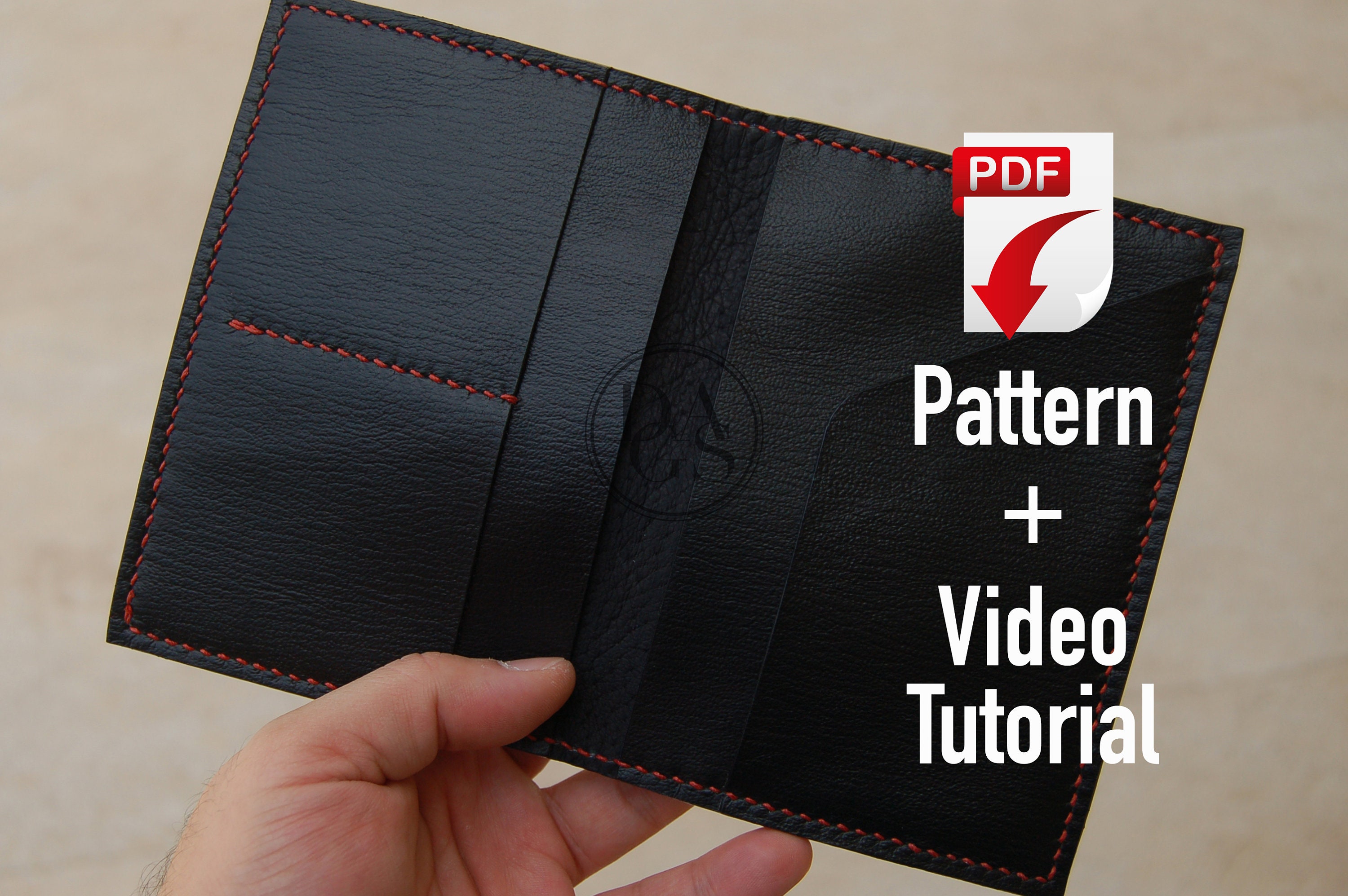 Passport Cover PDF Leather Pattern PDF Template & Video Etsy