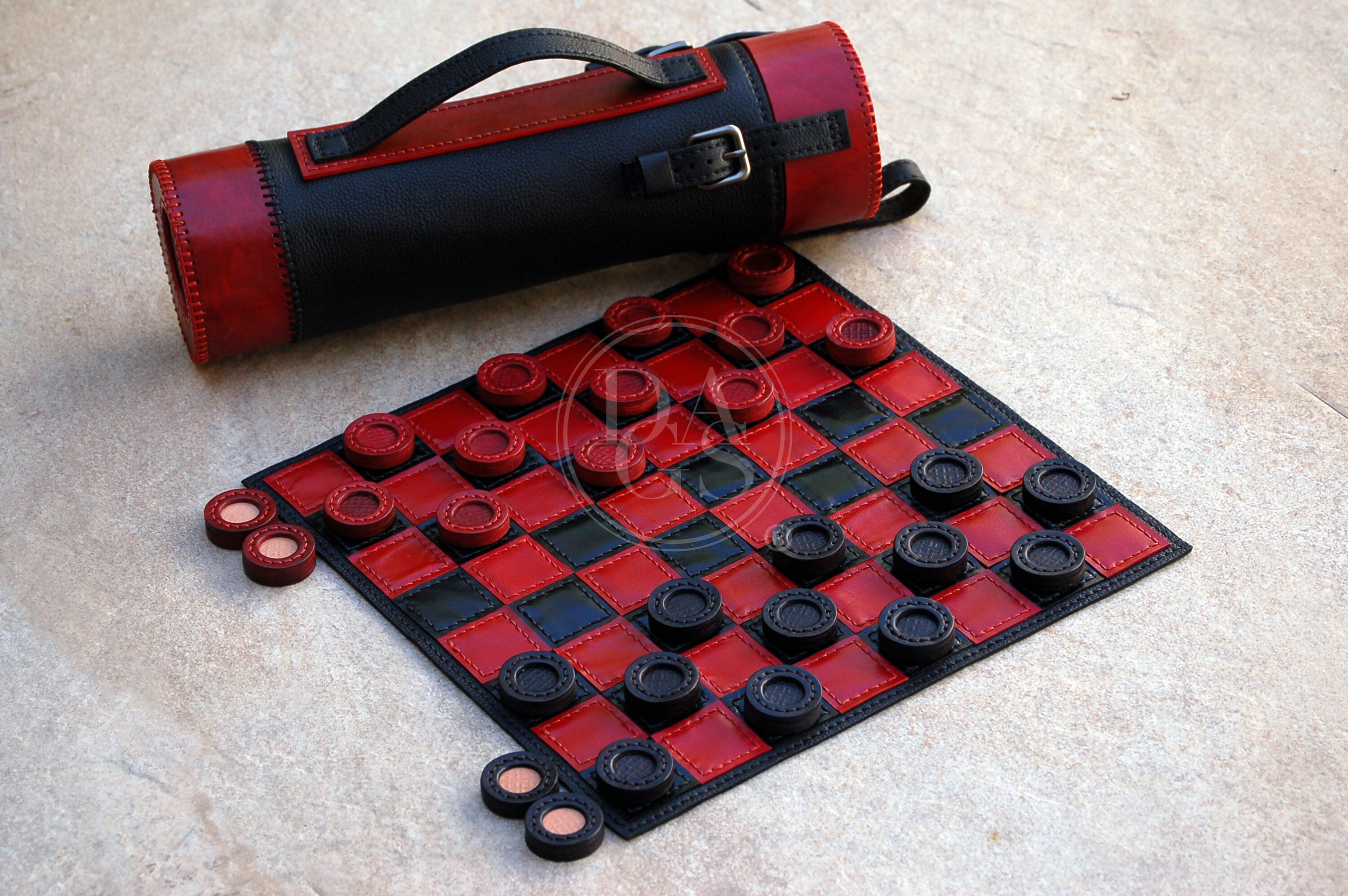 DIY Checkers Board Game PDF Pattern, Craft Your Own Checkers Game Out