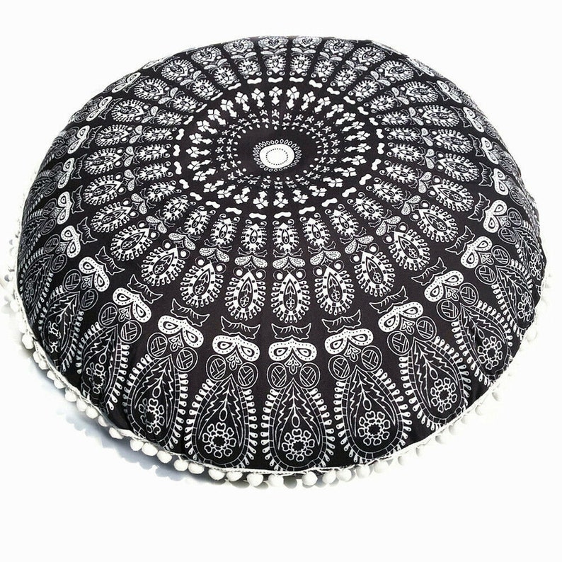 Assorted Large Mandala Floor Pillows Round Bohemian Meditation Etsy
