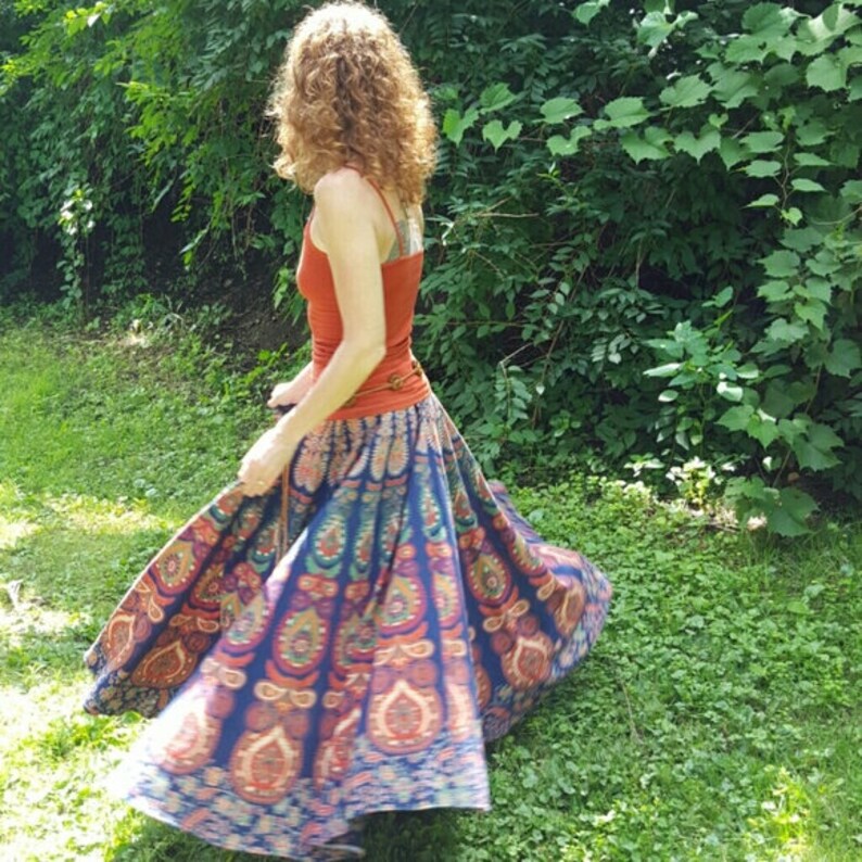 Indian Boho Skirt Wrap Skirt Boho Maxi Skirts Mandala Maxi Etsy