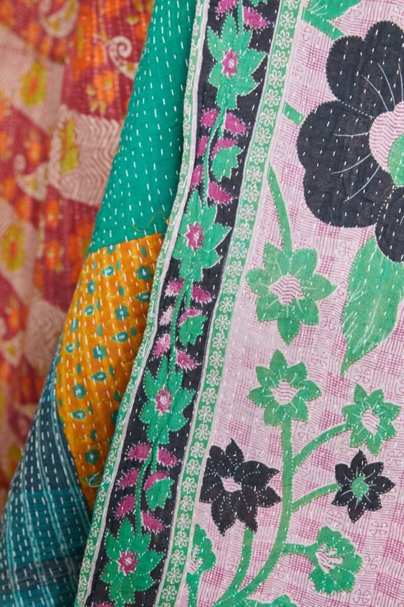 Wholesale Lot of Indian Vintage Kantha Quilts Bohemian Kantha Etsy