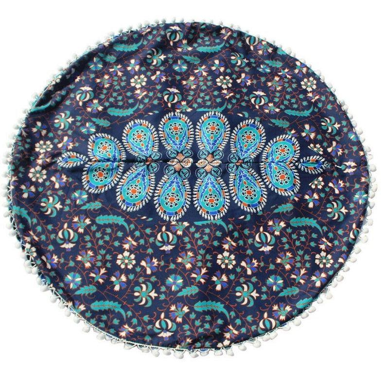 5 Pcs Assorted Large Mandala Floor Pillows Round Bohemian Etsy