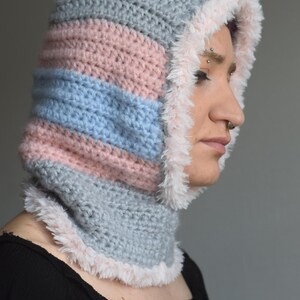 Pasamontañas, Pasamontañas de crochet, Gorro de pasamontañas de crochet, Cagoule, Regalo de Navidad unisex, Listo para enviar, Regalo hecho a mano, Gorro colorido, Cálido