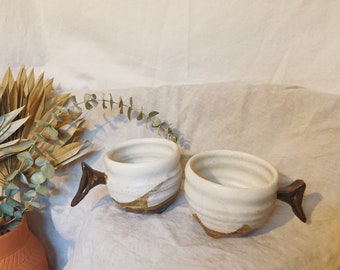 Vintage Ceramic Mugs (Set of 2)