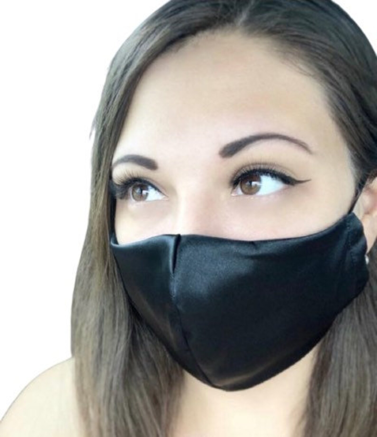 Black Satin Masks for Men and Women Unisex Satin Mask Etsy