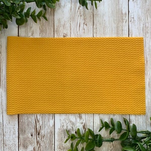 Ginger Yellow Bullet Textured Liverpool Fabric Strip | Golden Yellow | Fabric Only