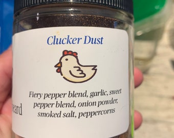 Clucker Dust | Best Chicken Rub EVER | Spice Blend  |Smoked in Jersey | Locally Sourced Ingredients Sizes Varies