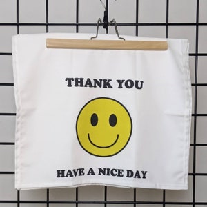 Have A Nice Day Tea Towel - Cotton Retro Eclectic Home Kitchen Linen Decor