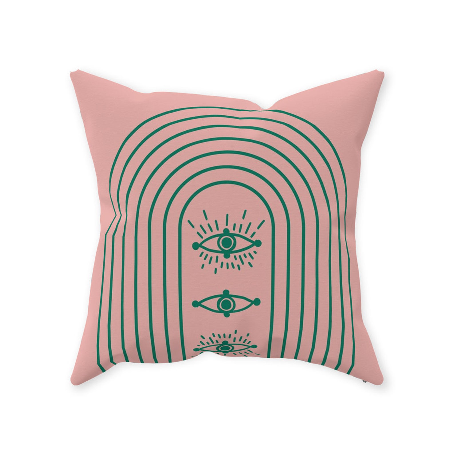 Abstract Minimal Pink Seeing Eye Pillow Cover Only 16 X Etsy