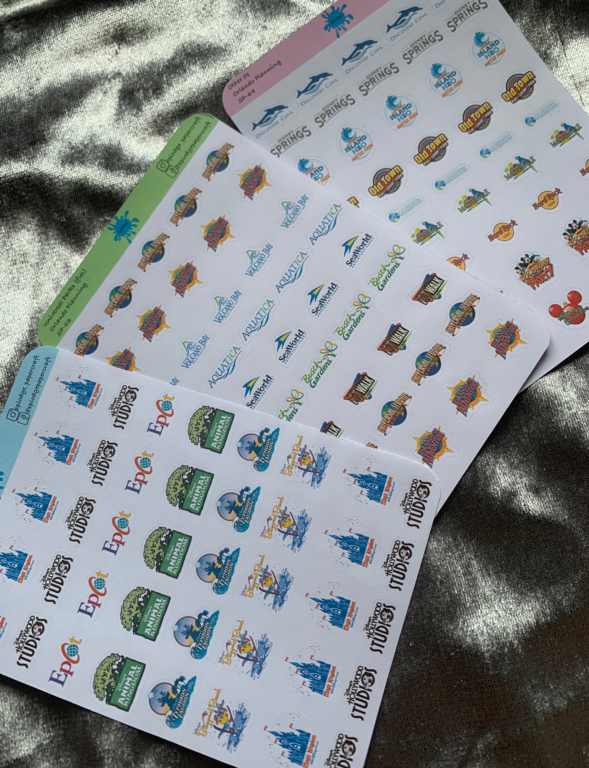 Orlando Planning Stickers / Disney Planning Stickers