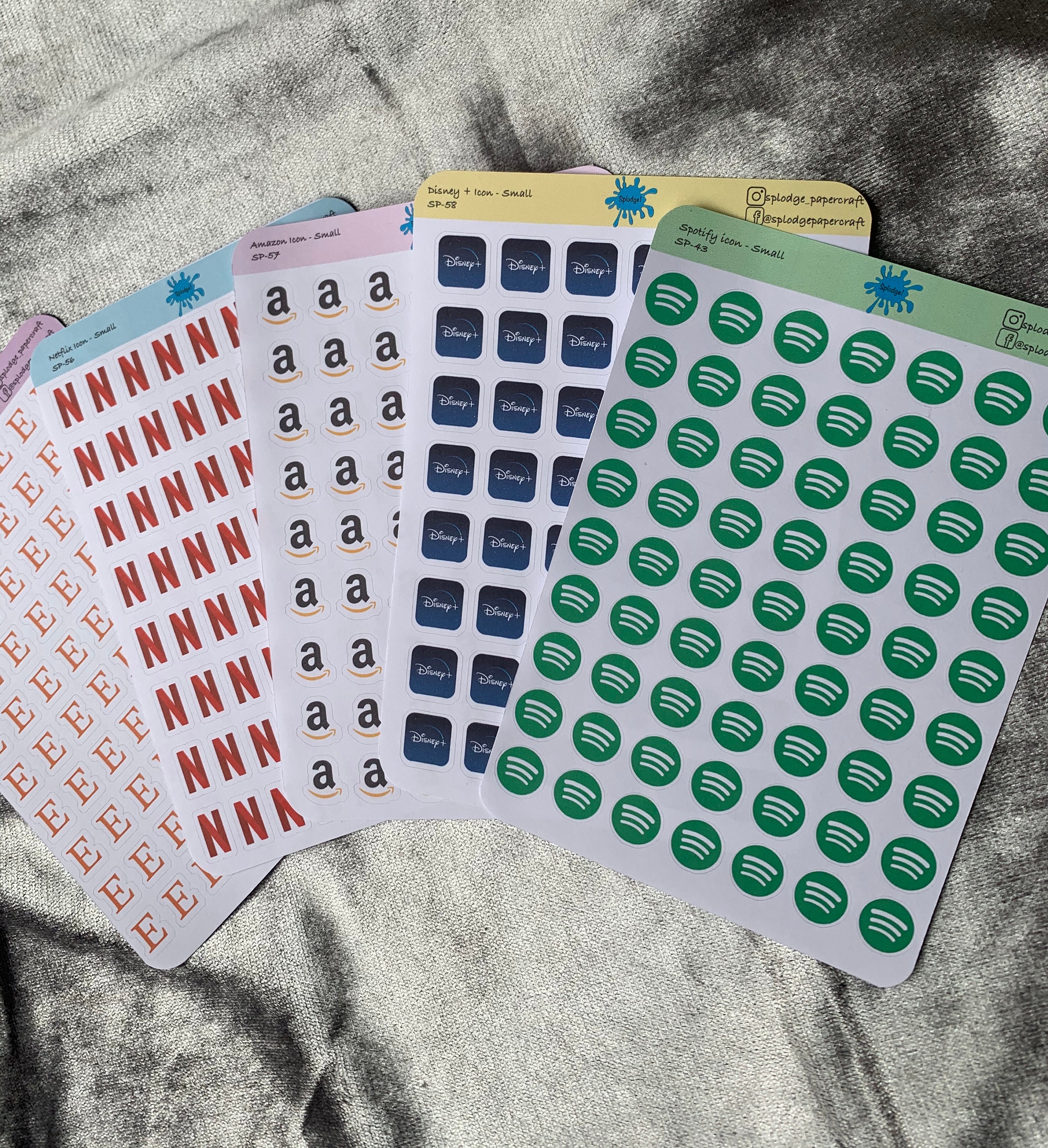Icon Stickers / Planner Stickers / Tracking Stickers / 63 Stickers