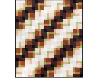 D5-quiltpatroon (PDF) - Diabolical Double Disappearing Diagonal Daydream-quiltpatroon - Downloadbaar