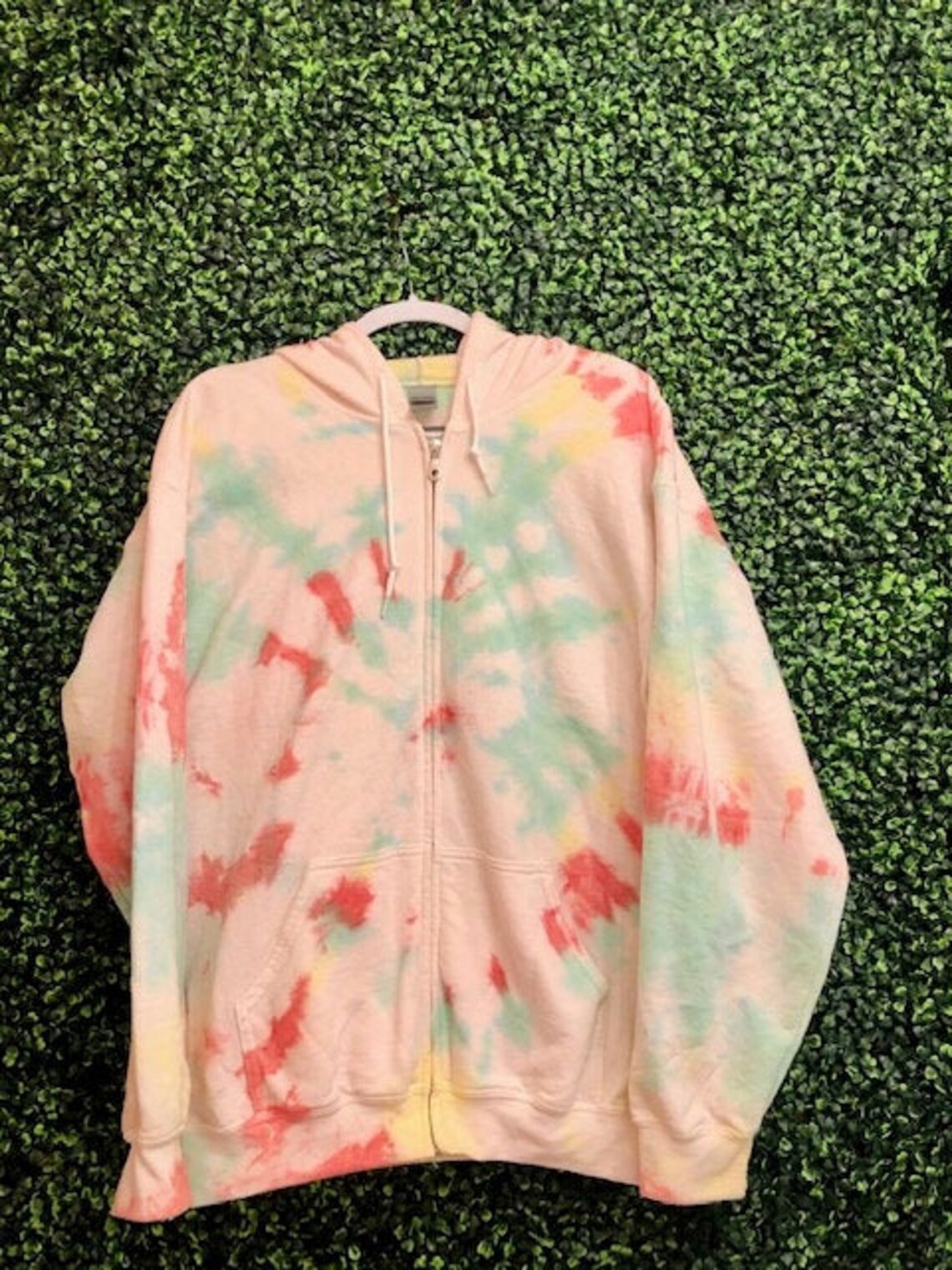 Custom Tye Dye Zipup Hoodie Etsy