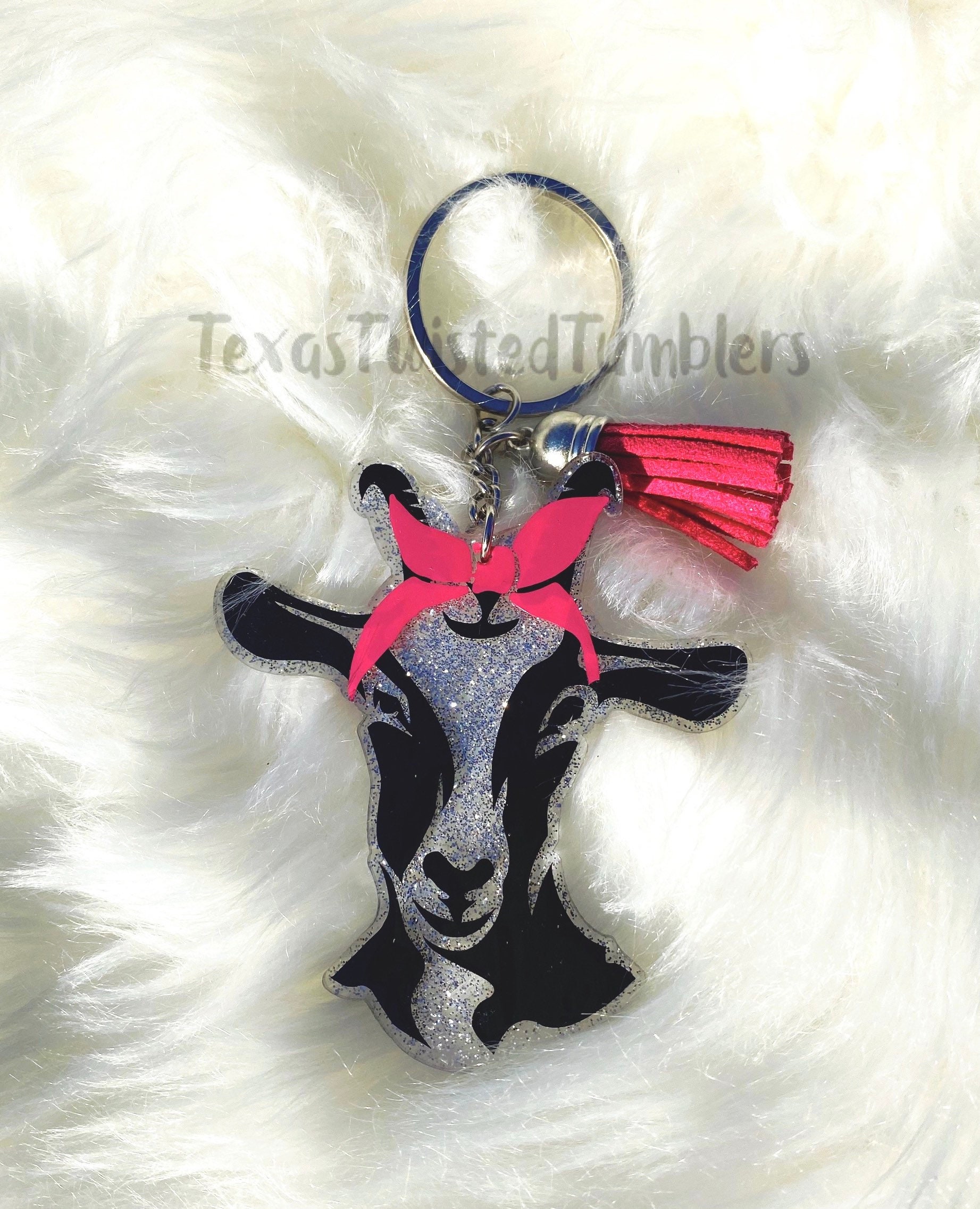  CiciBear 40 Pack Goat Keychains Party Decoration for