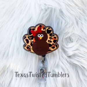 Turkey badge reel | Fall badge reels | cute Holliday badge reels | Leopard print badge reel | Cute nurse badge reels | Halloween badge reel