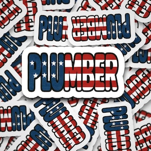 Plumber Sticker: Waterproof Vinyl Decal