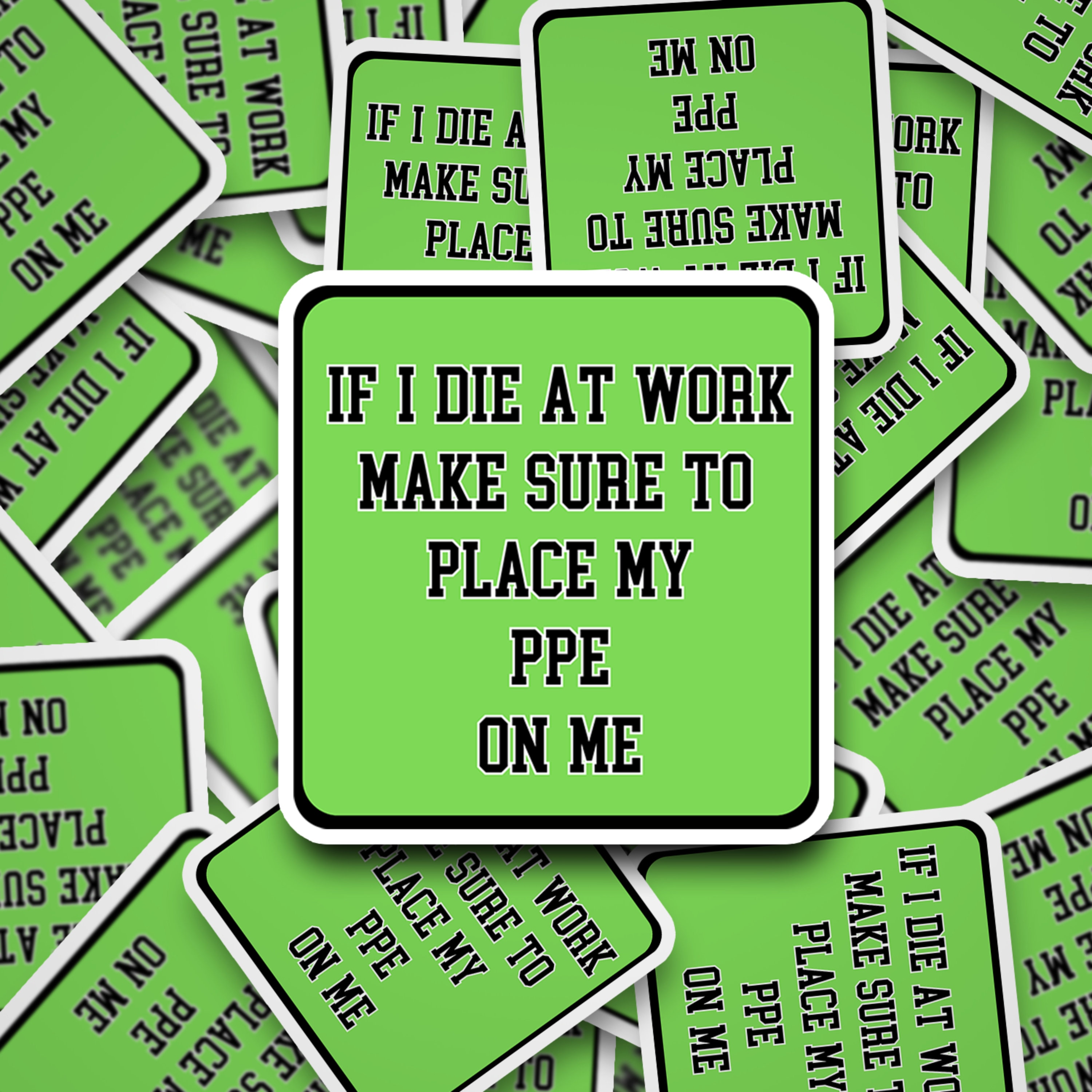 Fun Ppe Sign Funny PPE Hard Hat Sticker: Waterproof Vinyl Decal - Etsy
