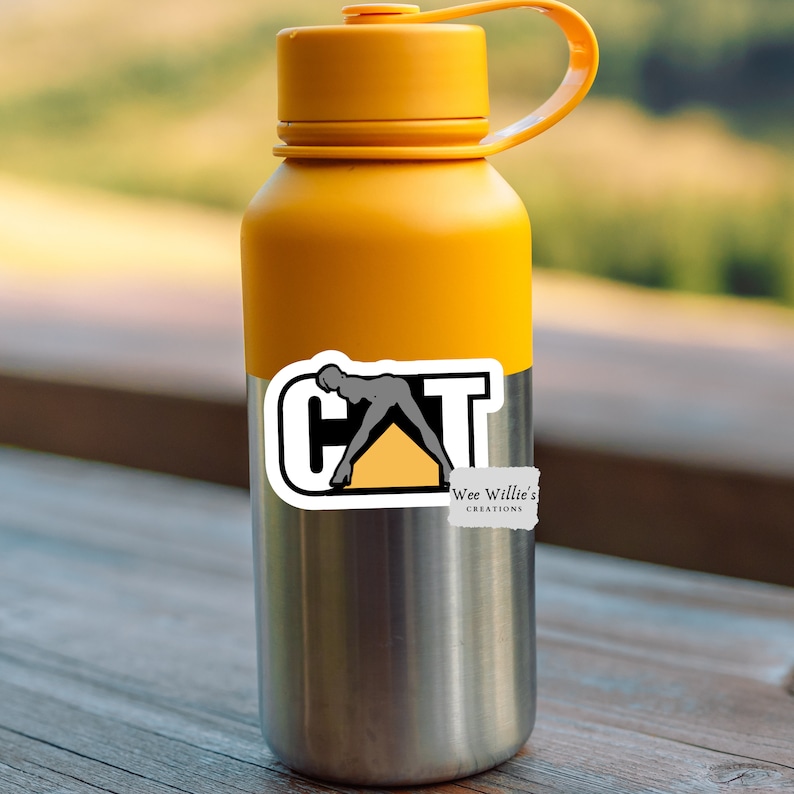 Funny Cat Hooker Waterproof Vinyl Sticker bild 3