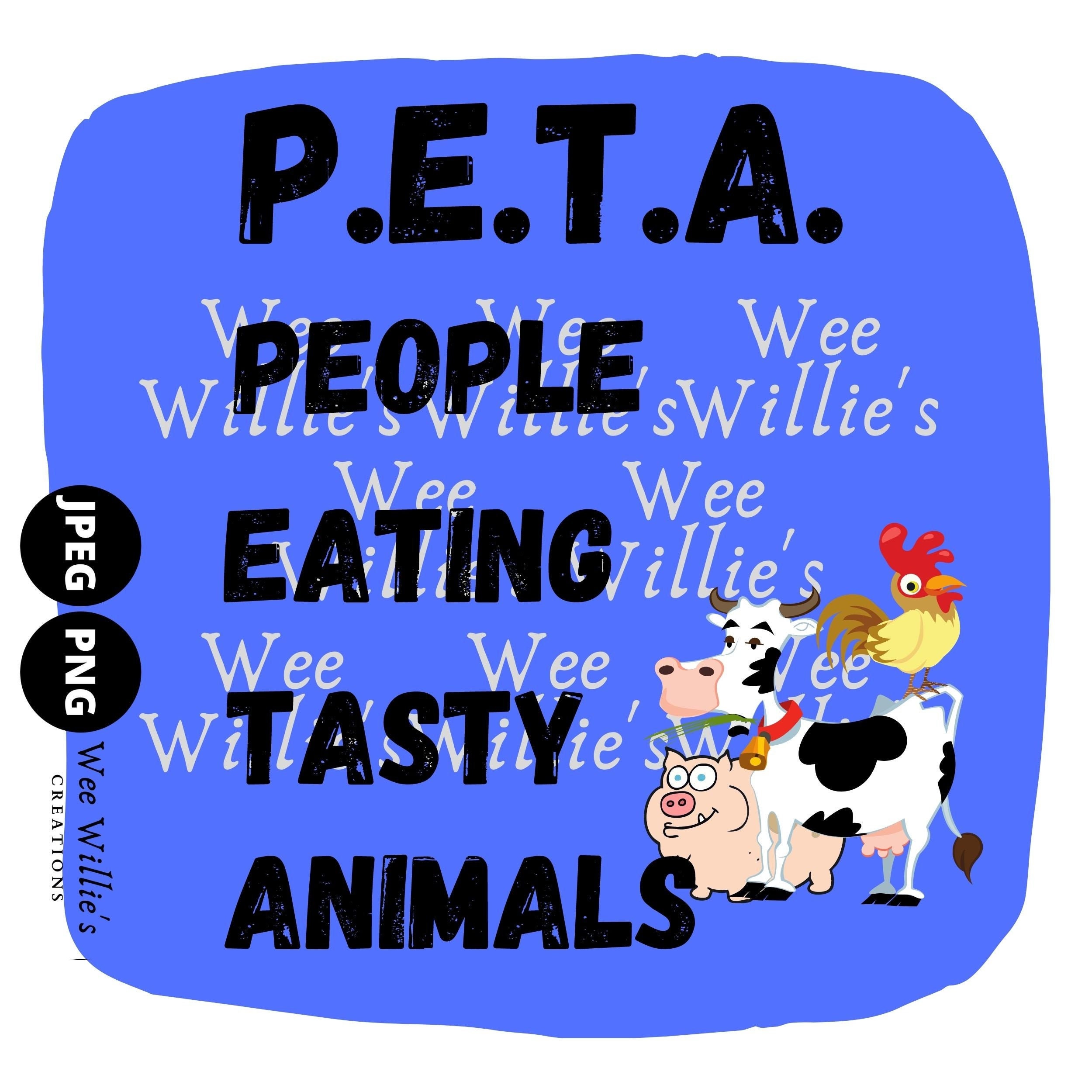 Peta Tasty Animals People Eating Tasty Animals Funny - Etsy Peta Tasty Animals People Eating Tasty Animals Funny - Etsy