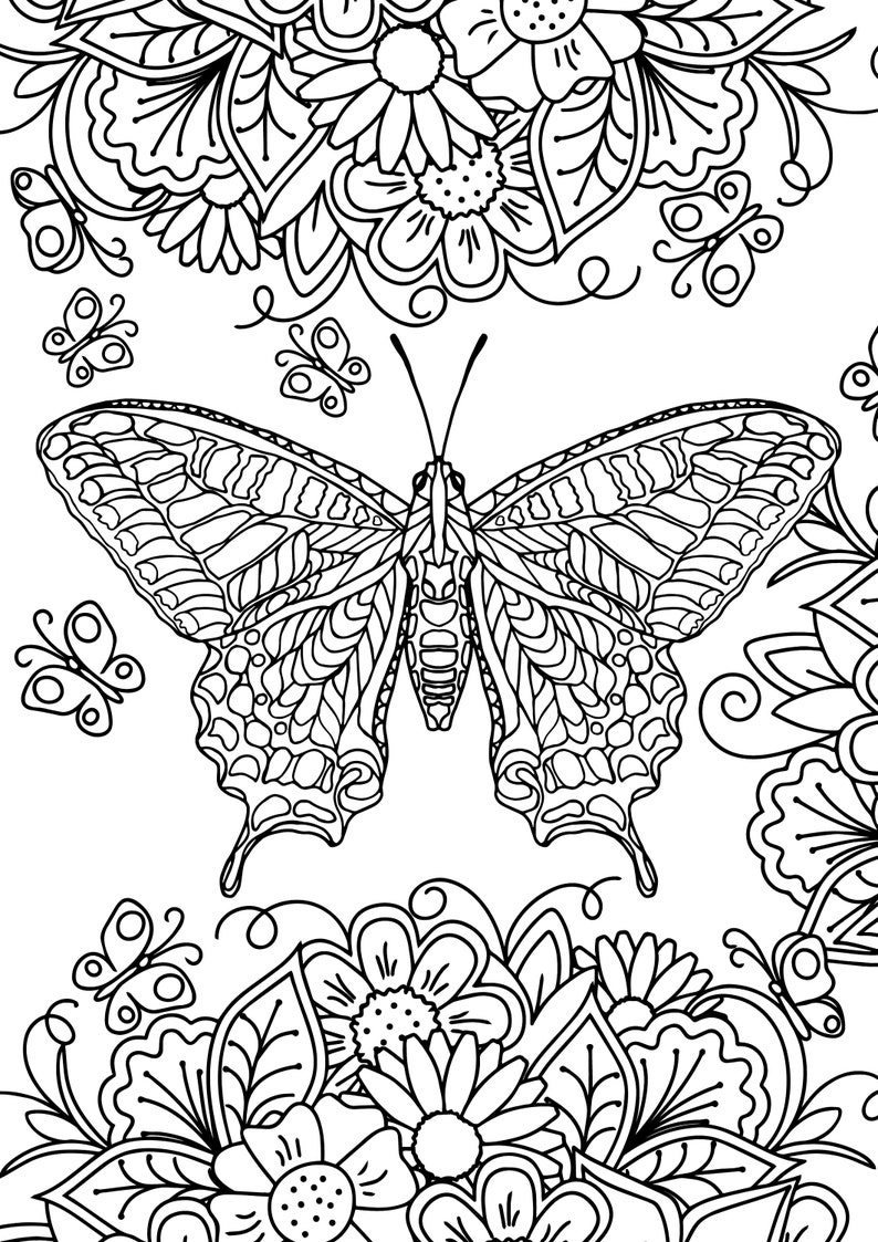 Adults' Colouring Book 21 pages of Peace and Tranquility | Etsy