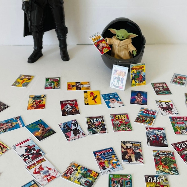 Miniature Comic Books Dollhouse 1:12 Scale Marvel DC Lot of 12 (Random) Picks by Me, for You!