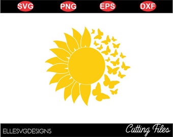 Download Sunflower svg | Etsy