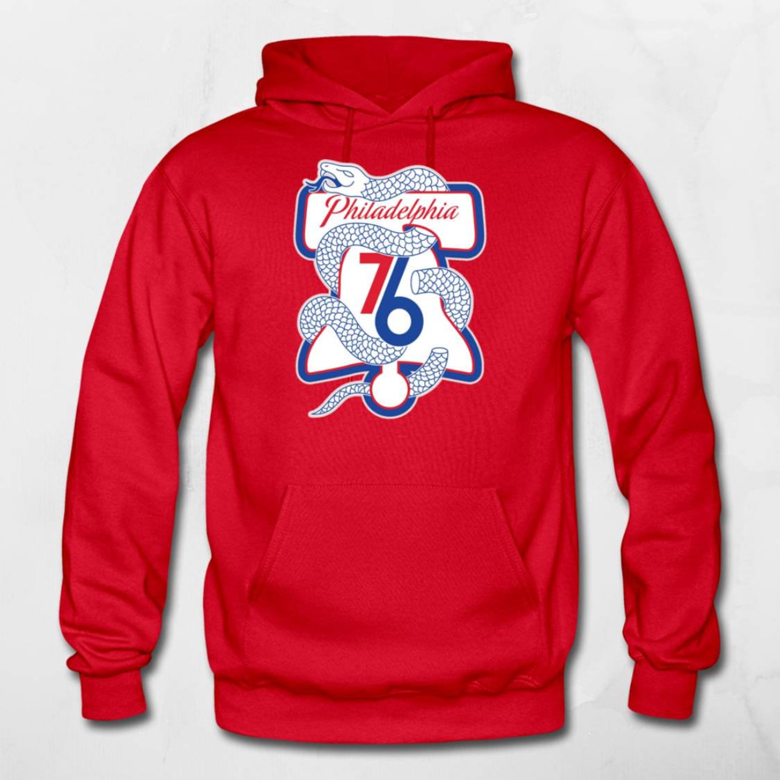 76ers Snake Logo Hoodie 76ers Snake Hoodie 76ers Hoodie | Etsy
