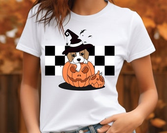 cute puppy Ghost shirt, Happy Howloween shirt,  pumpkin puppy tee, Halloween puppy tee, Spooky puppy shirt, puppy lovers shirt
