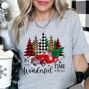 merry christmas red truck shirt, vintage truck christmas shirt, red truck merry christmas shirt, red truck, it&#39;s the most wonderful time