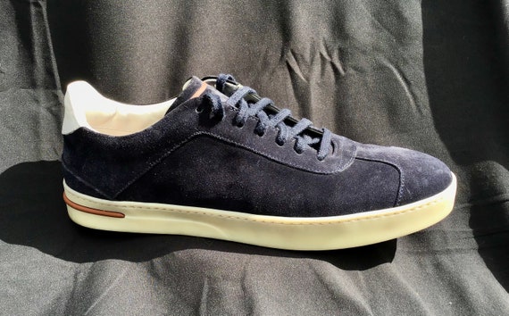 Loro Piana 70s Walk Navy Suede Sneakers Size US 9 EU 42 - 995 MSRP 