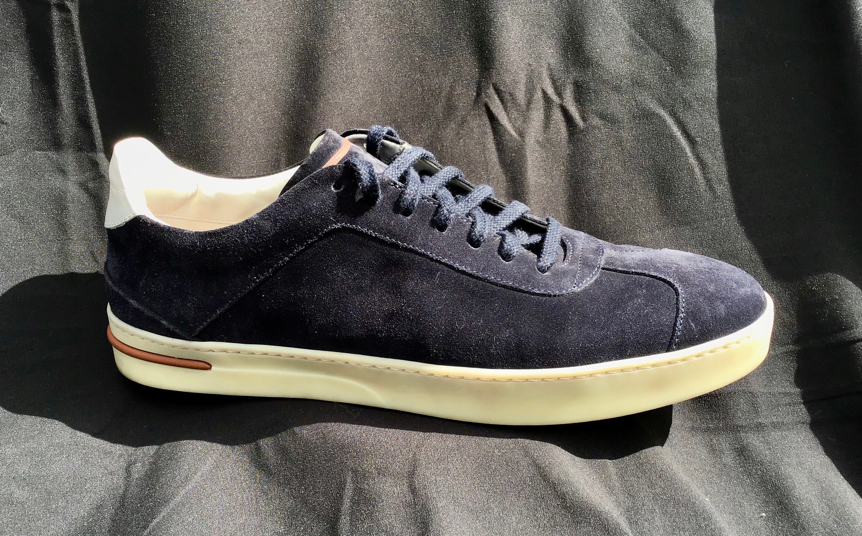 Loro Piana 70s Walk Navy Suede Sneakers Size US 9 EU 42 - 995 MSRP 