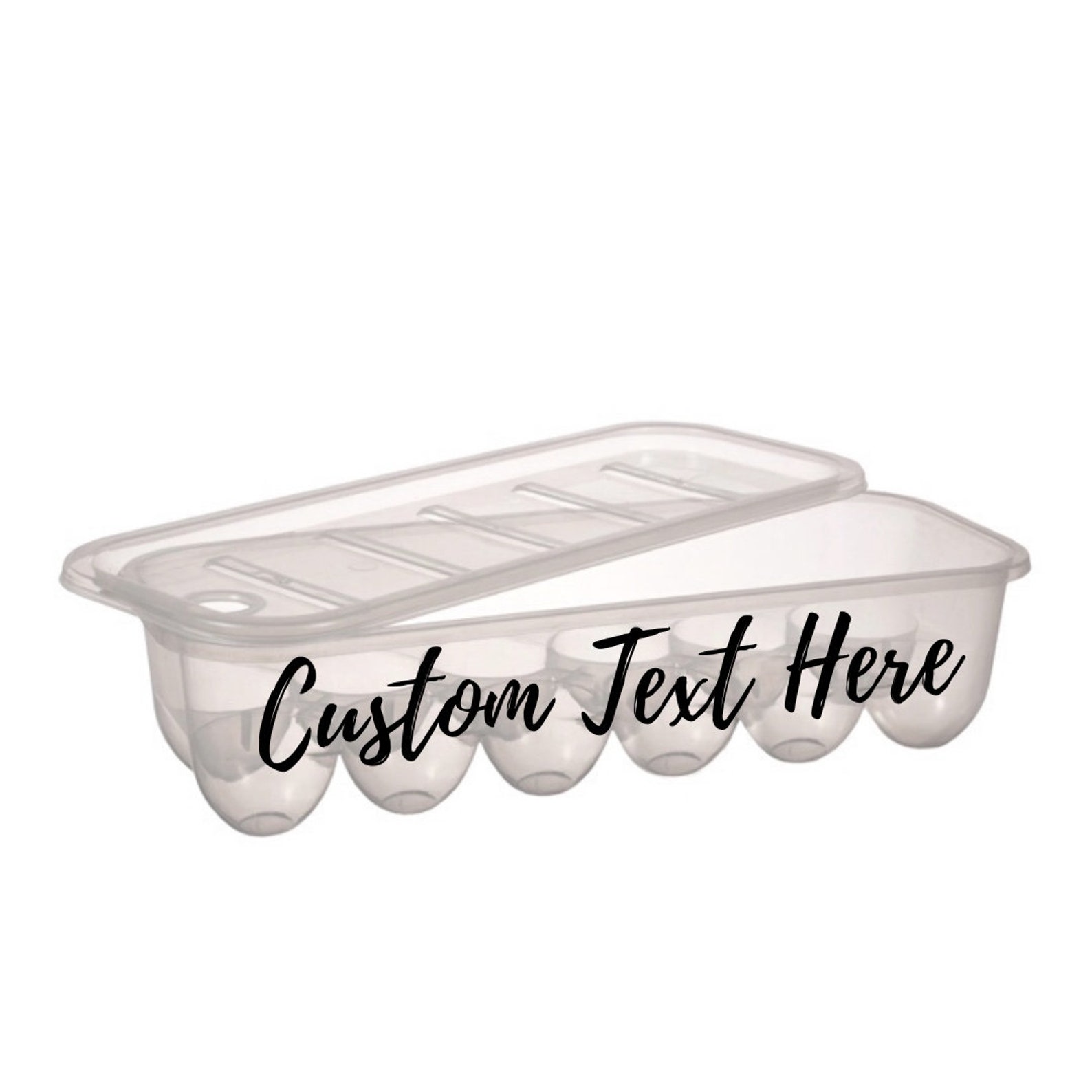 Reusable Plastic Egg Cartons With Lid Customizable Etsy