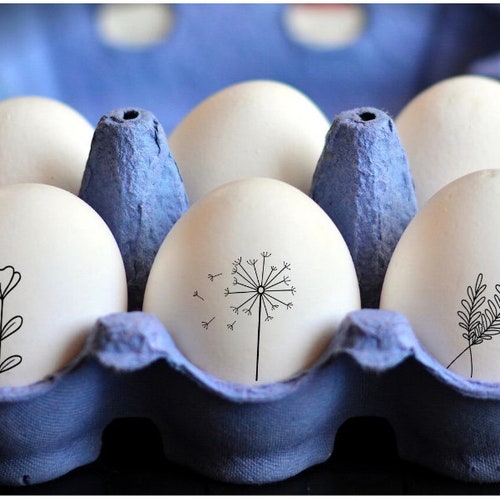 Floral Egg Stamps