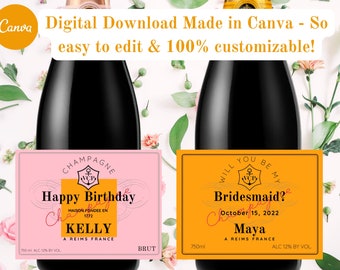 Custom Wine Labels - Etsy