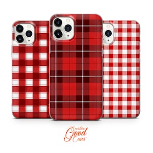 Funda para teléfono con diseño de tartán escocés compatible con iPhone 15 Pro Max, 14 Plus, 13, 12, 11, XR y Samsung S23, S22, A54, A53, Pixel 7, 8
