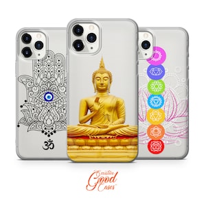 Buddha Yoga Spiritual phone case fit for iPhone 15 Pro Max, 14 Plus, 13, 12, 11, XR & Samsung S23, S22, A54, A53, Pixel 7, 8